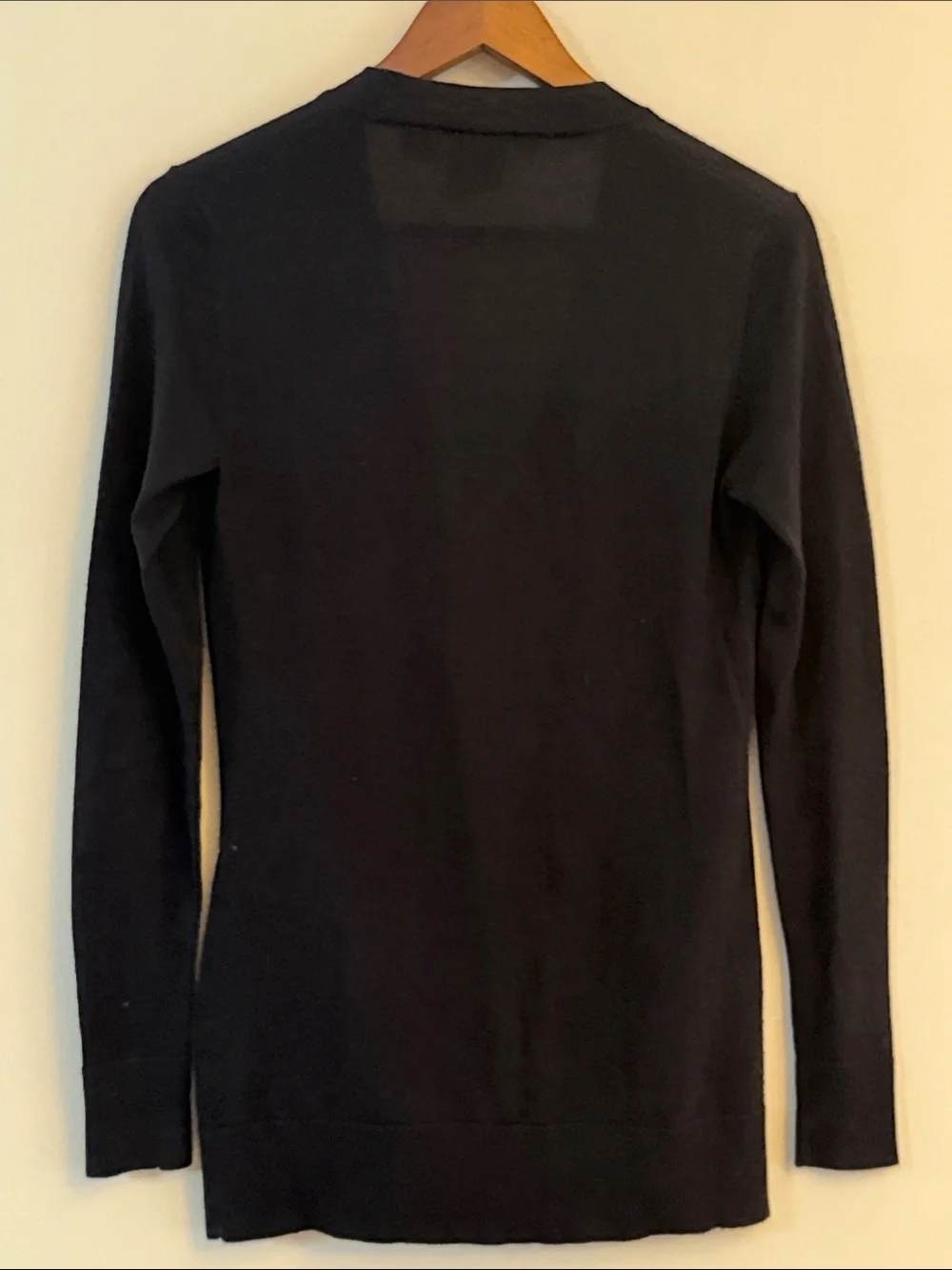 Tory Burch Black V-Neck Button Front Pocket Cardigan